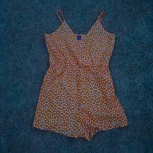 xs light orange daisy summer jumper